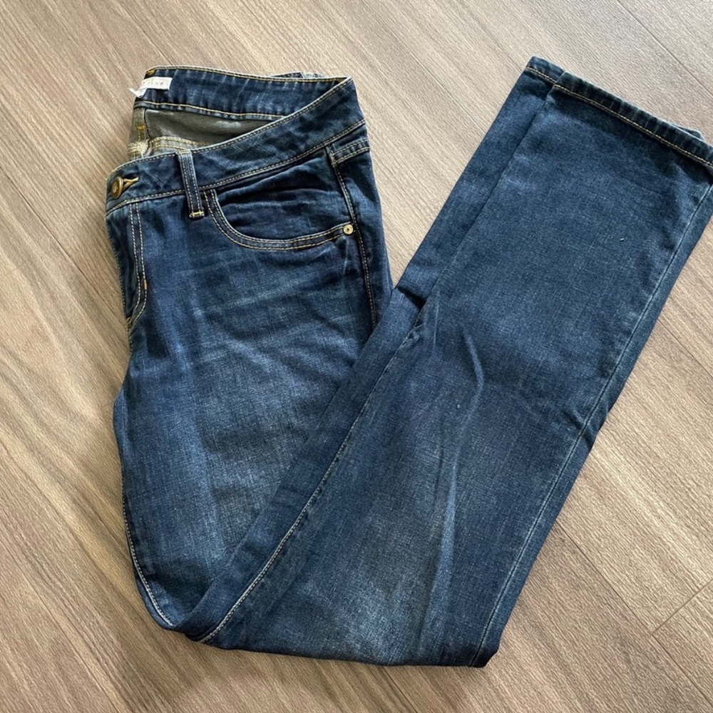 CAbi Dark Blue Straight Leg Jeans